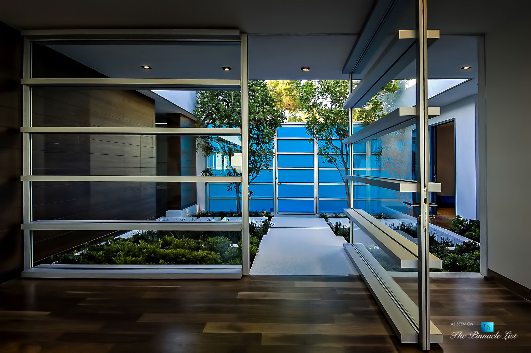 Courtyard Home Entrance – Matthew Perry Residence – 9010 Hopen Place, Los Angeles, CA, USA