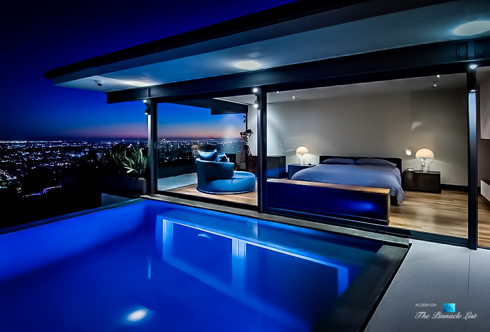 Starlit Pool and Bedroom Bliss – Matthew Perry Residence – 9010 Hopen Place, Los Angeles, CA, USA