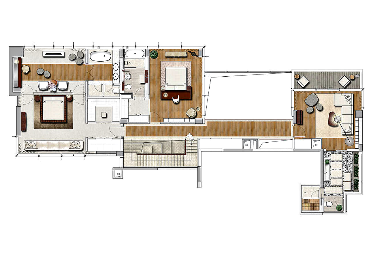 Floor Plans - House of the Tree Penthouse - Shenzhen, Guangdong, China