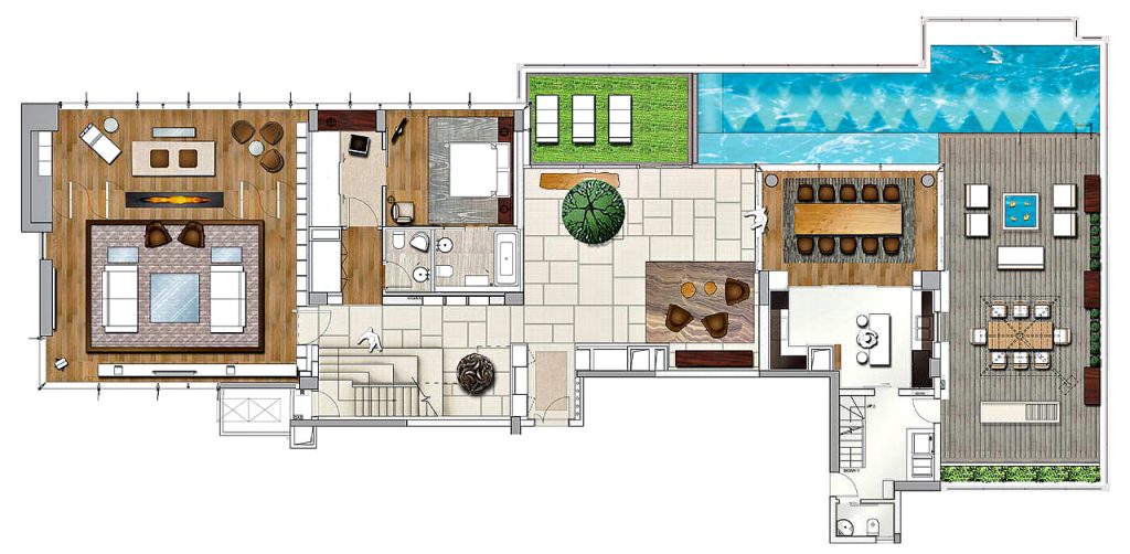 Floor Plans - House of the Tree Penthouse - Shenzhen, Guangdong, China
