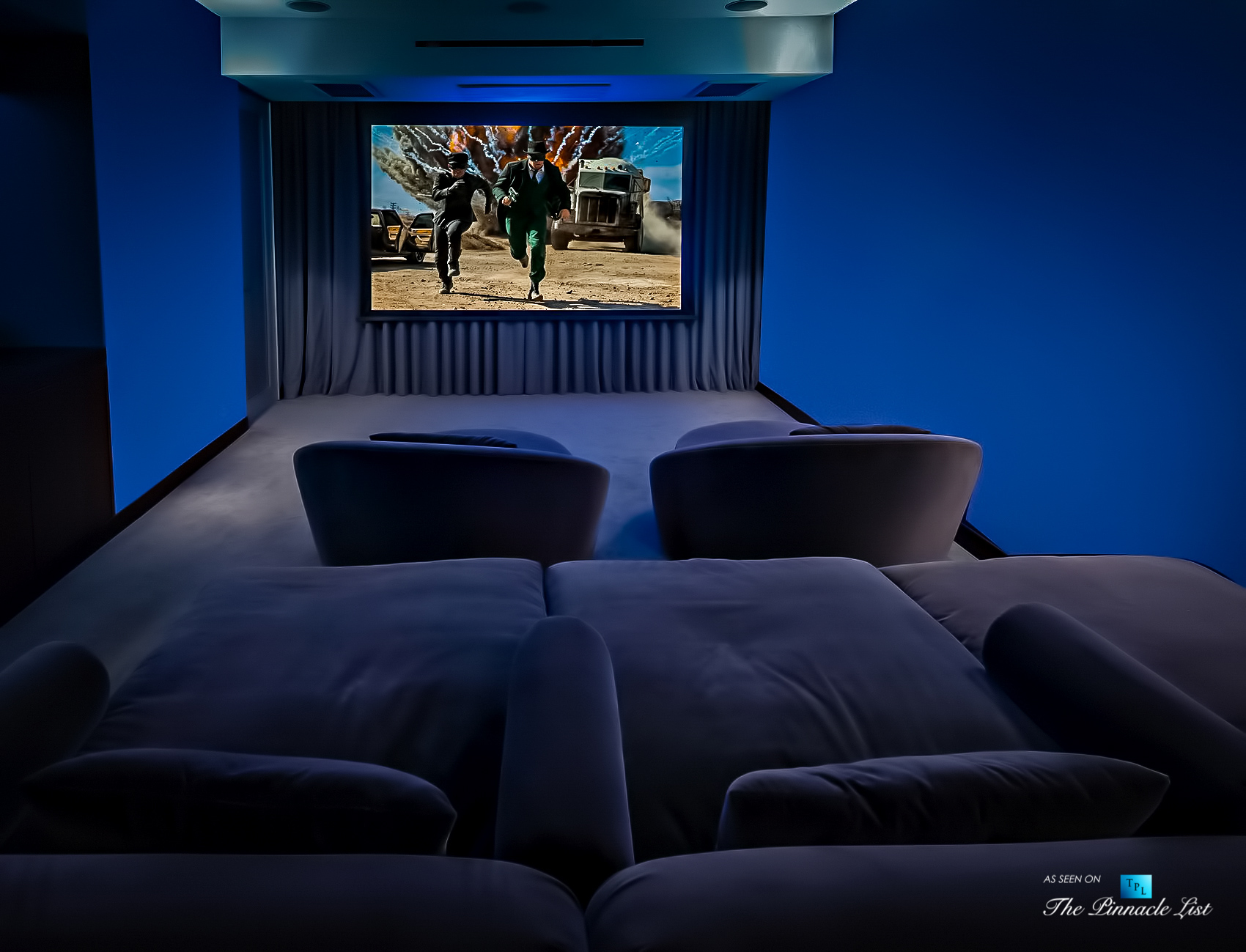 Screening Splendor: Home Theater – Matthew Perry Residence – 9010 Hopen Place, Los Angeles, CA, USA