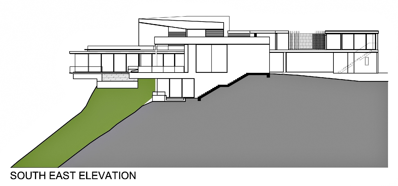 South East Elevation – Dakar Sow Residence – Dakar, Senegal