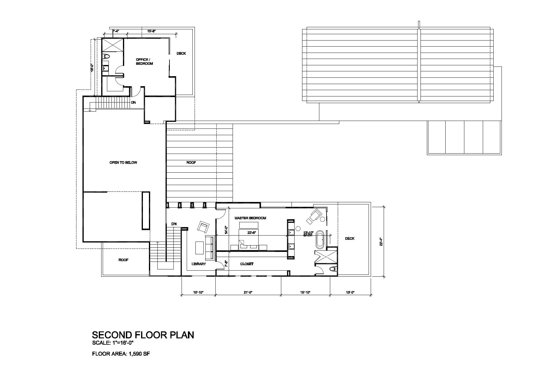 Second Floor Plan - Tenaya Residence - 1640 S Tenaya Way, Las Vegas, NV, USA