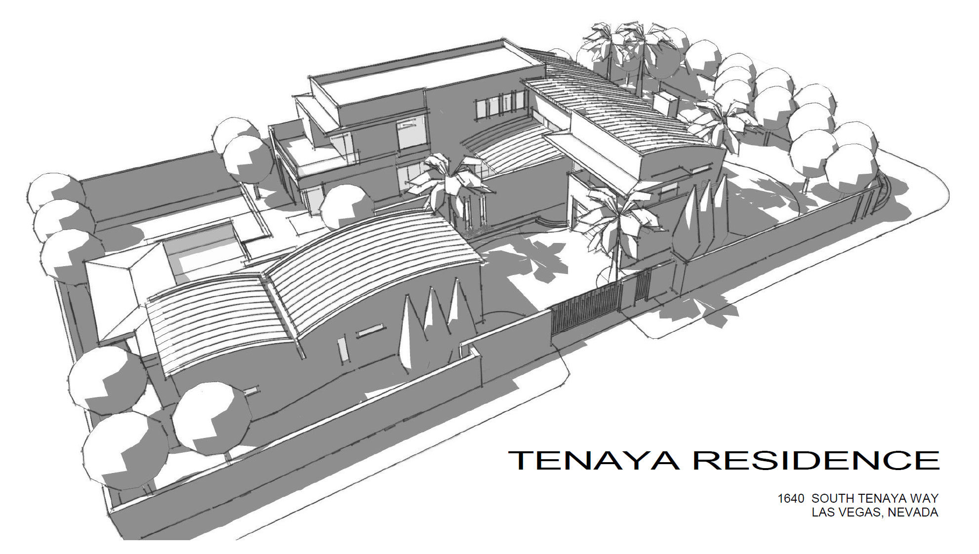 Sketch – Tenaya Residence – 1640 S Tenaya Way, Las Vegas, NV, USA