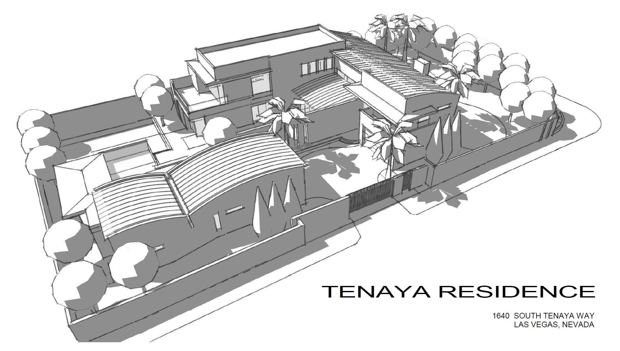 Sketch - Tenaya Residence - 1640 S Tenaya Way, Las Vegas, NV, USA