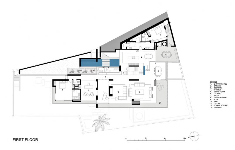 First Floor Plan - St. Leon 10 Residence - Bantry Bay, Cape Town, Western Cape, South Africa