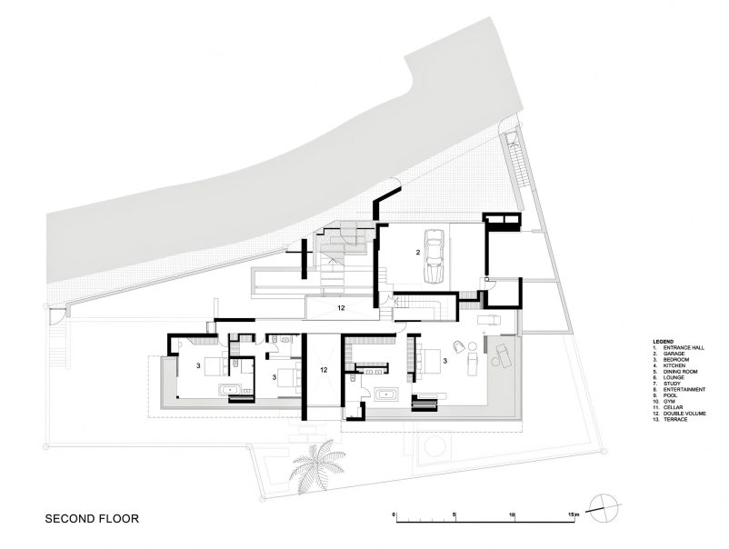 Second Floor Plan - St. Leon 10 Residence - Bantry Bay, Cape Town, Western Cape, South Africa