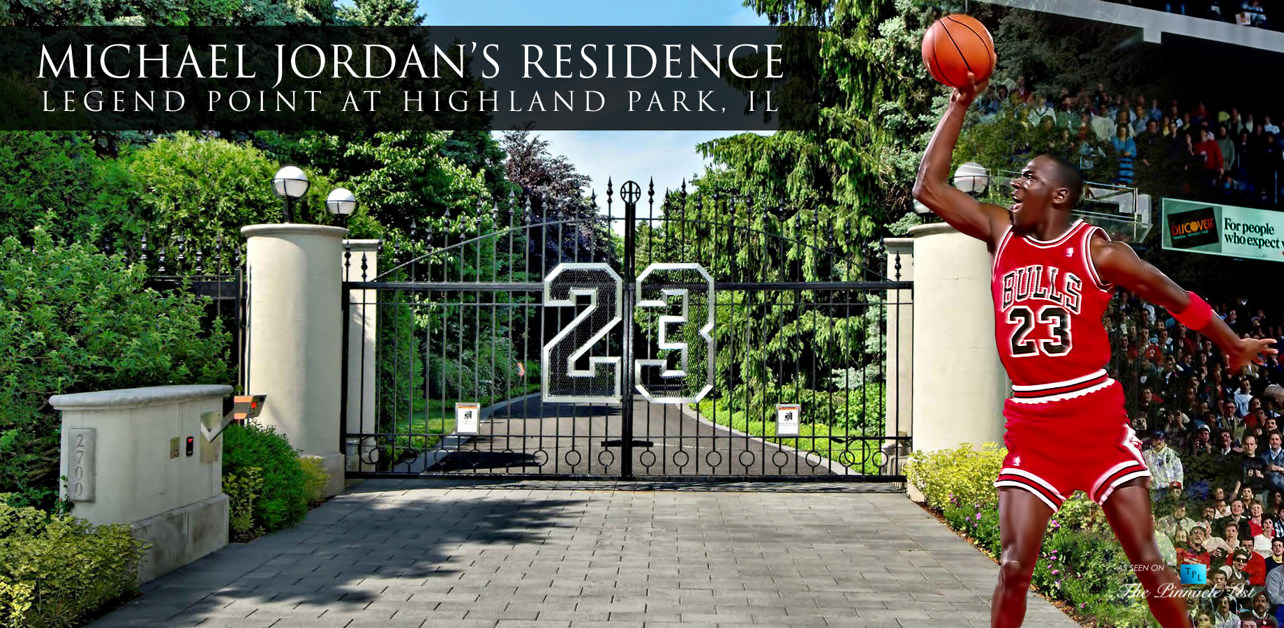 Michael Jordan's Chicago Home - Legend Point at 2700 Point Drive, Highland Park, IL, USA