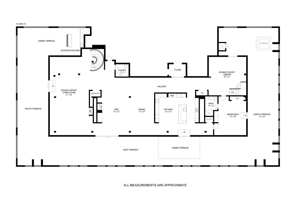 Floor Plans - Sky Lofts Glasshouse Penthouse - New York, NY, USA