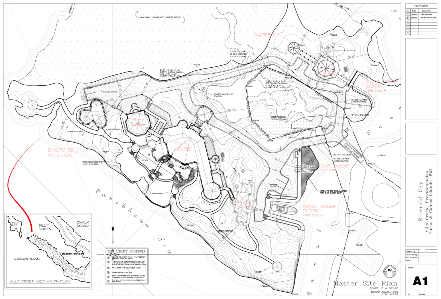 Site Plan - Emerald Cay Estate - Providenciales, Turks and Caicos Islands