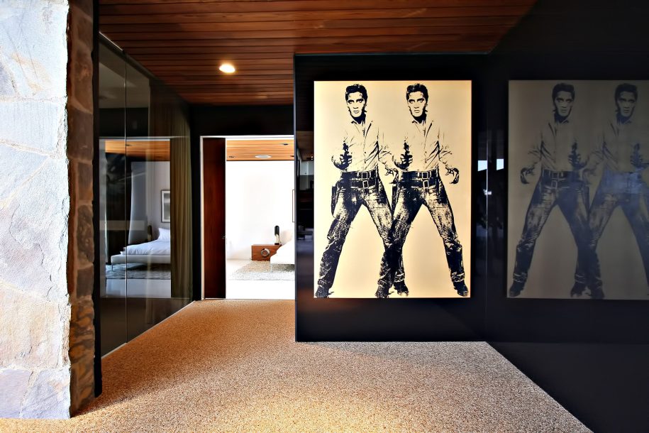 Iconic Elvis Presley Artwork - Trousdale Estates Luxury Home - 630 Clifton Pl, Beverly Hills, CA, USA
