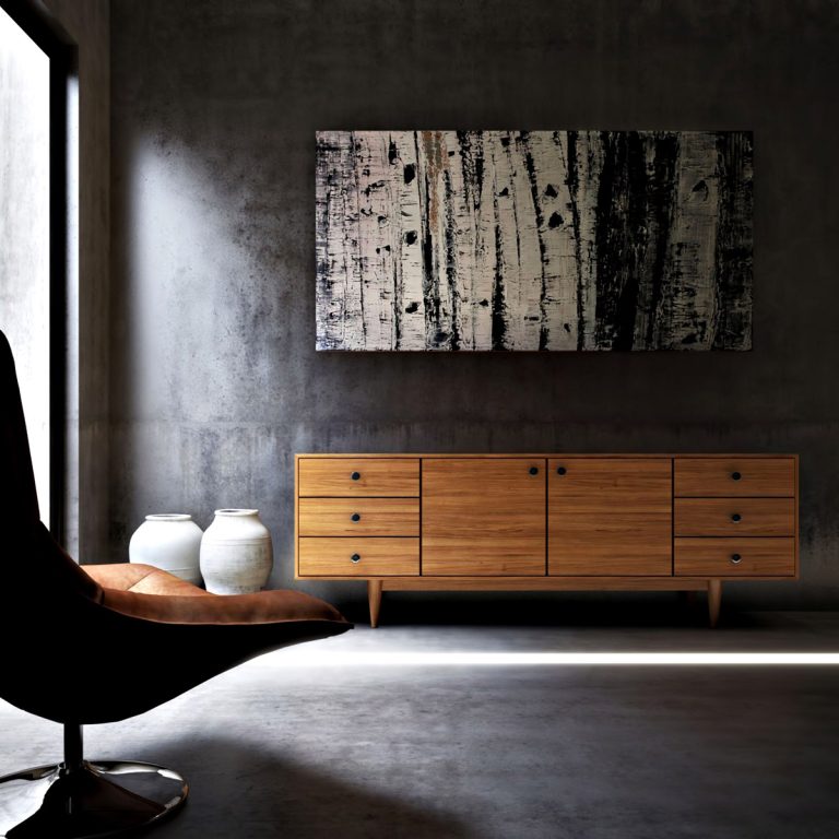 Living Room – Ex Machina Film Inspires Architecture for a Writer’s Modern Concrete Home Design