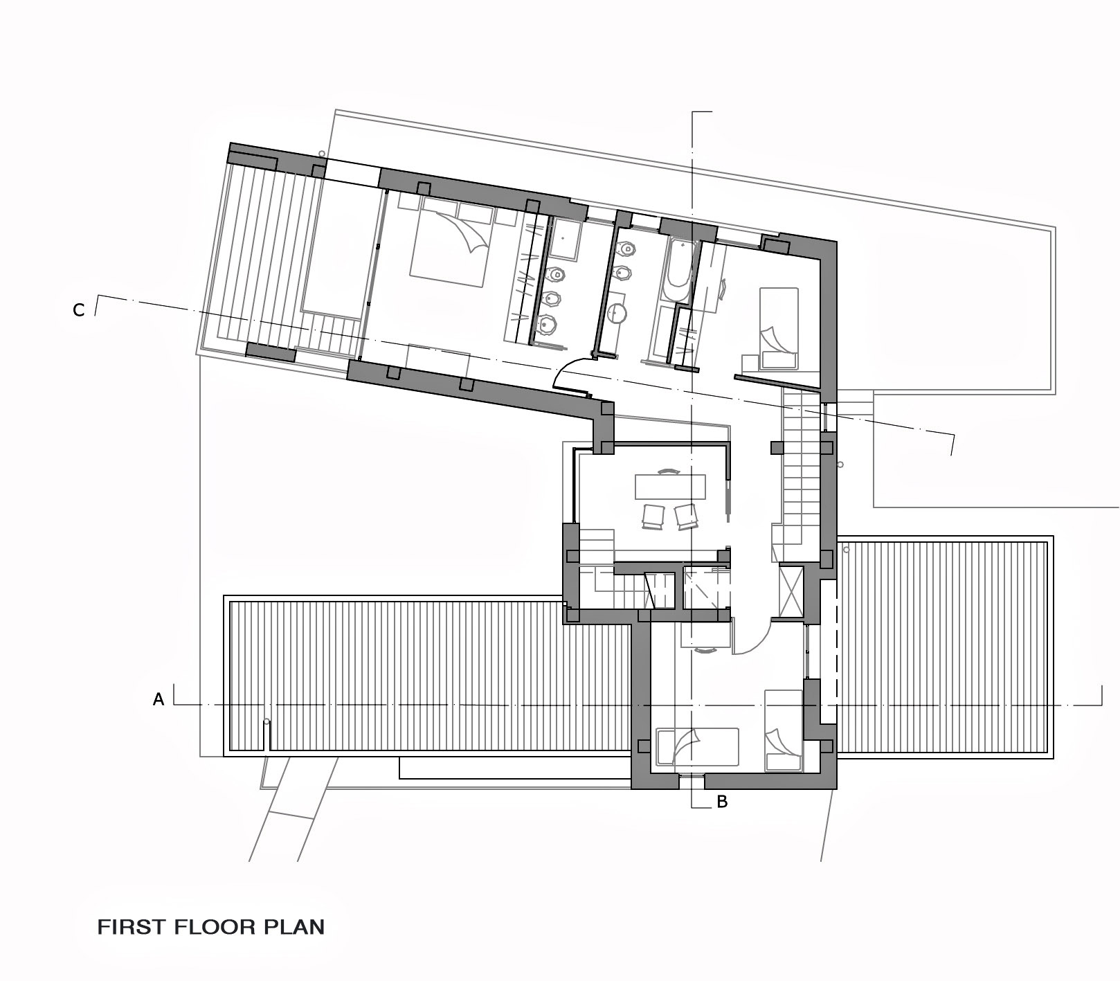 First Floor Plan - Villa Di Gioia Luxury Residence - Bisceglie, Apulia, Italy