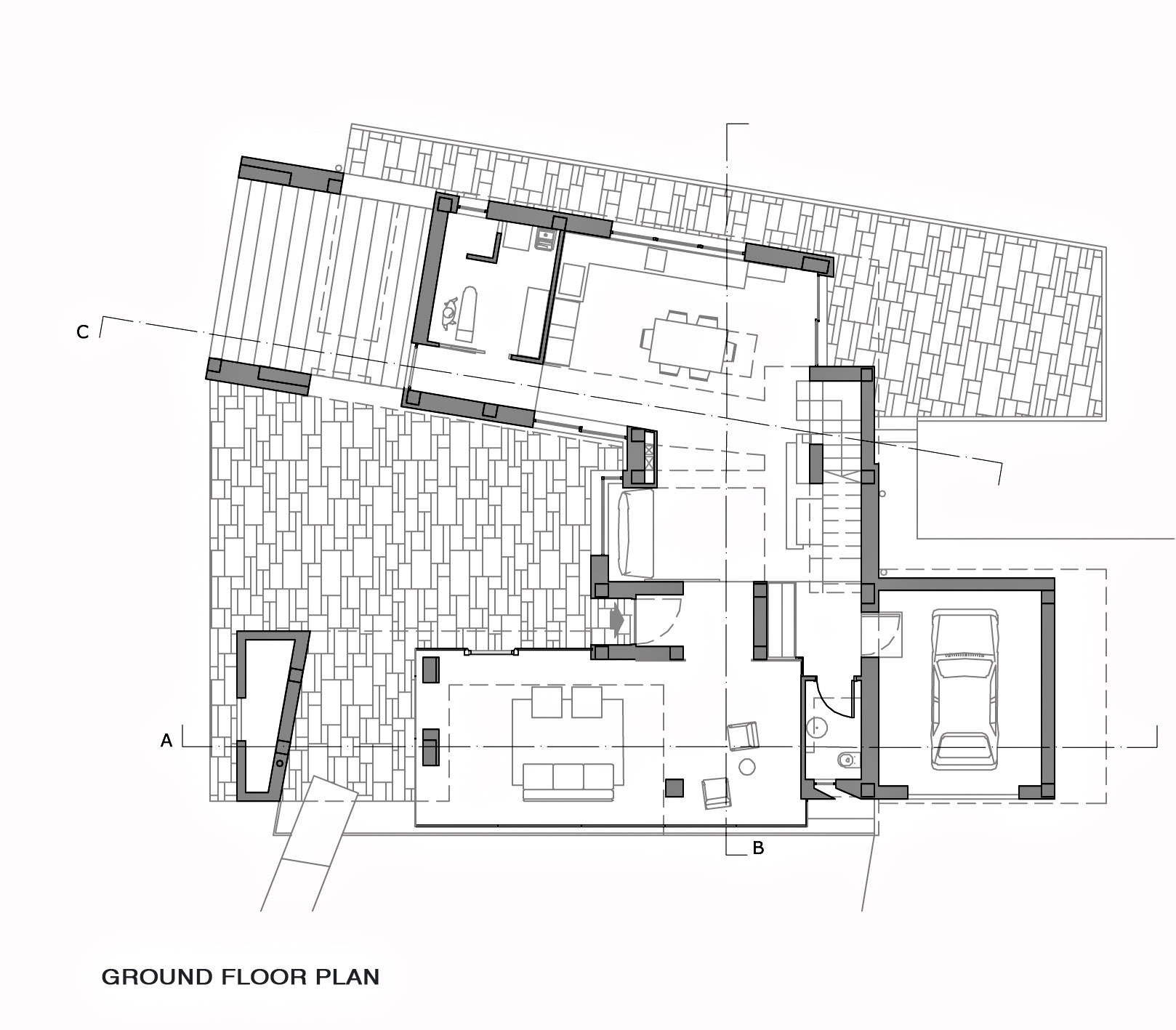 Ground Floor Plan - Villa Di Gioia Luxury Residence - Bisceglie, Apulia, Italy