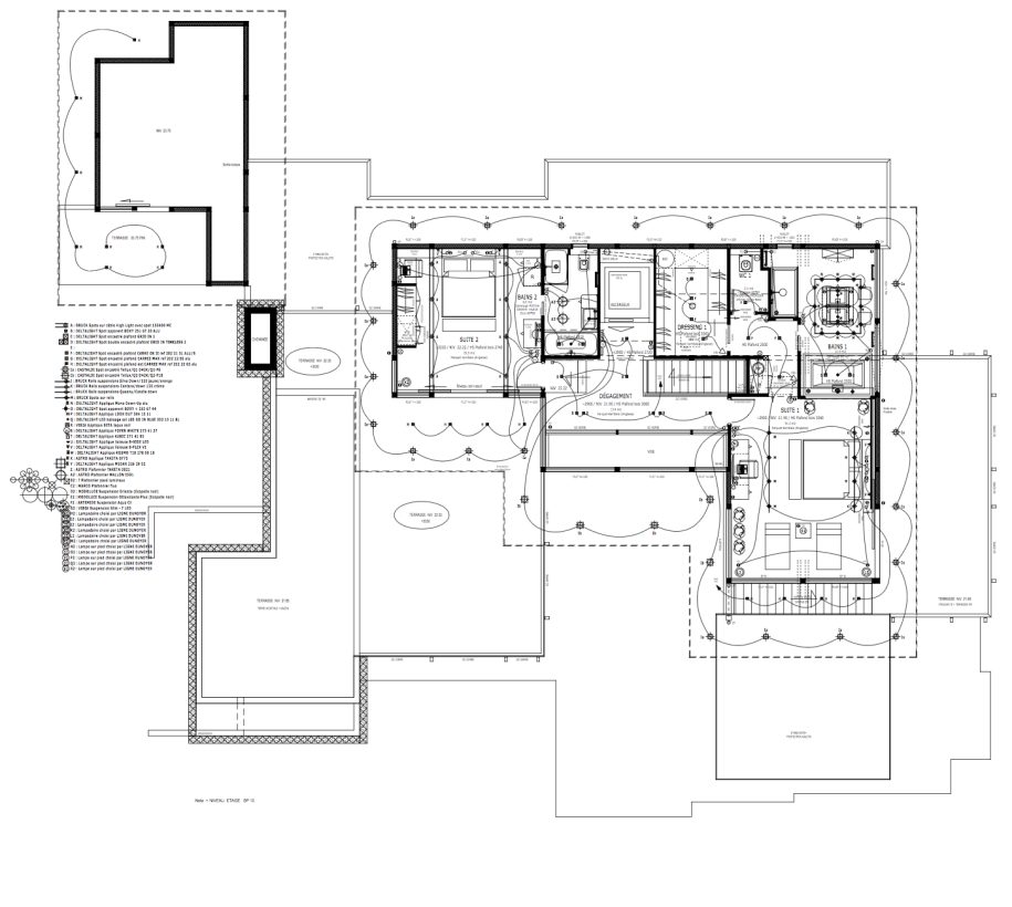 Floor Plans - Cala Rossa Luxury Villa - Porto-Vecchio, Corsica, France