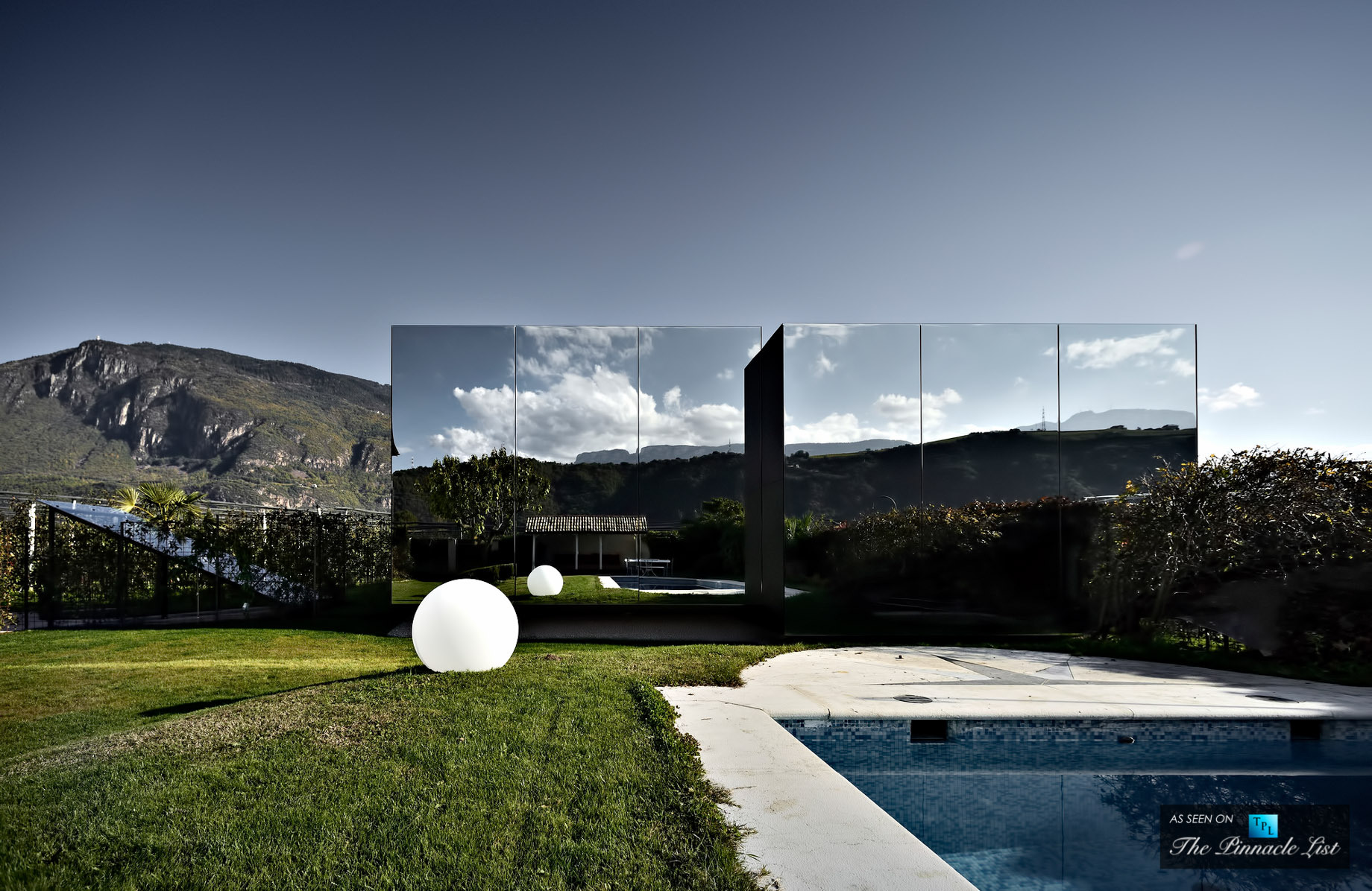 Reflecting an Italian Luxury Lifestyle at The Modern Mirror Houses in South Tyrol