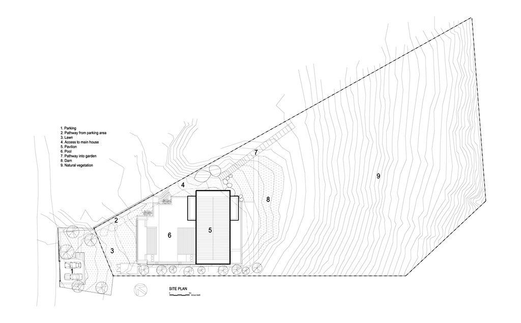 Site Plan - Spa House Luxury Villa - Hout Bay, Cape Town, South Africa