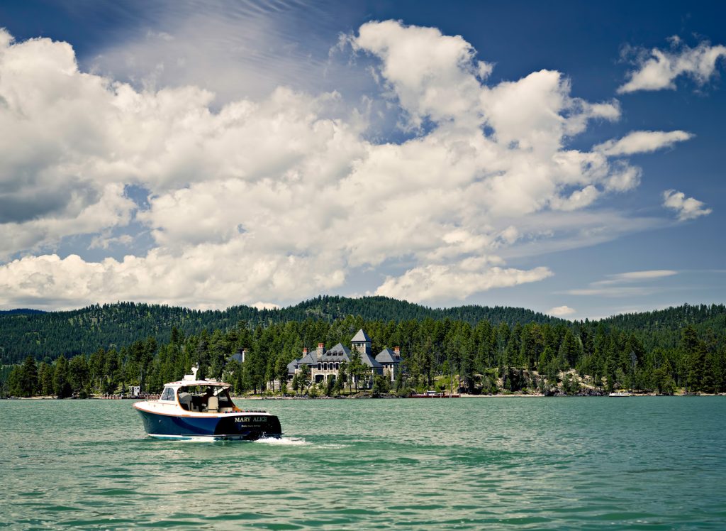 Shelter Island Private Estate Flathead Lake, Rollins, MT, USA The