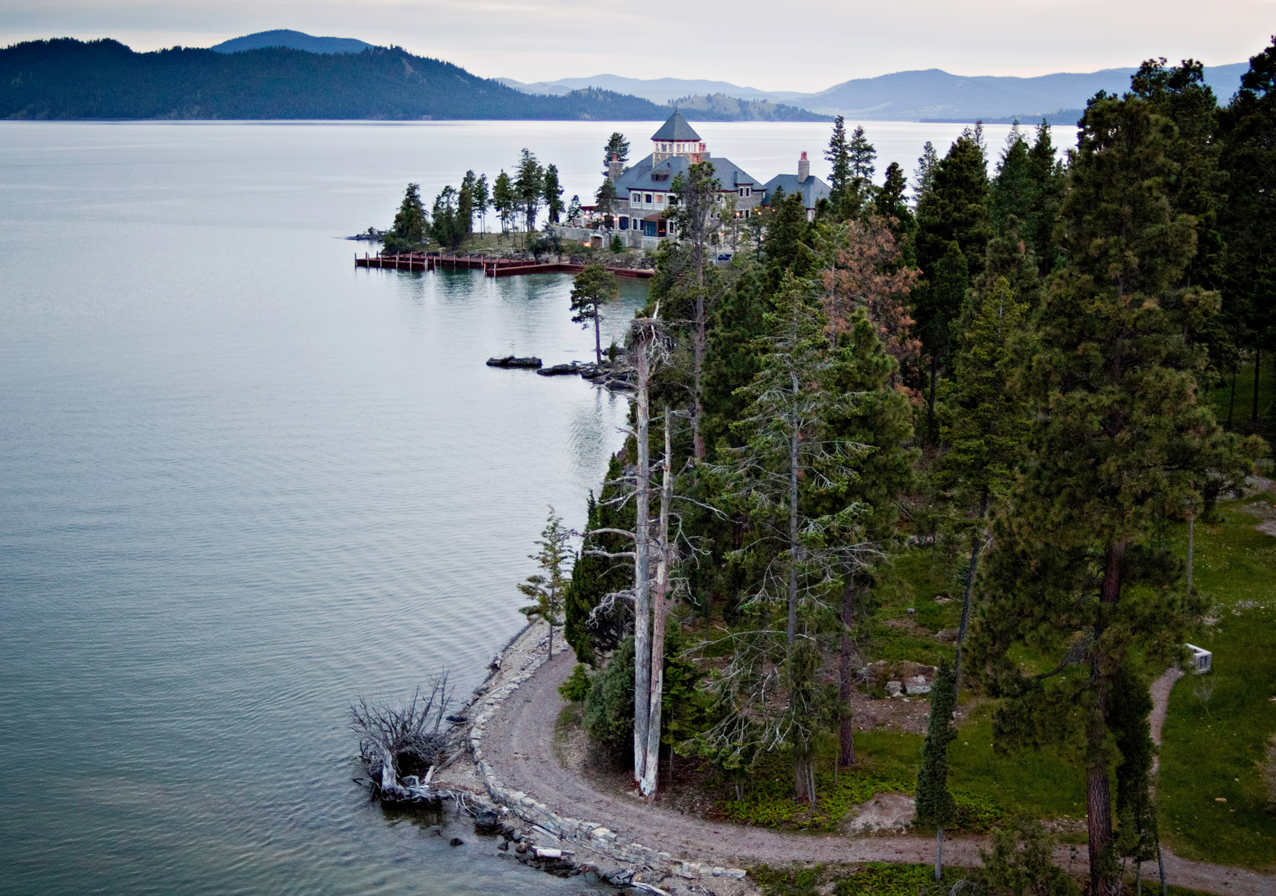 Shelter Island Private Estate - Flathead Lake, Rollins, MT, USA