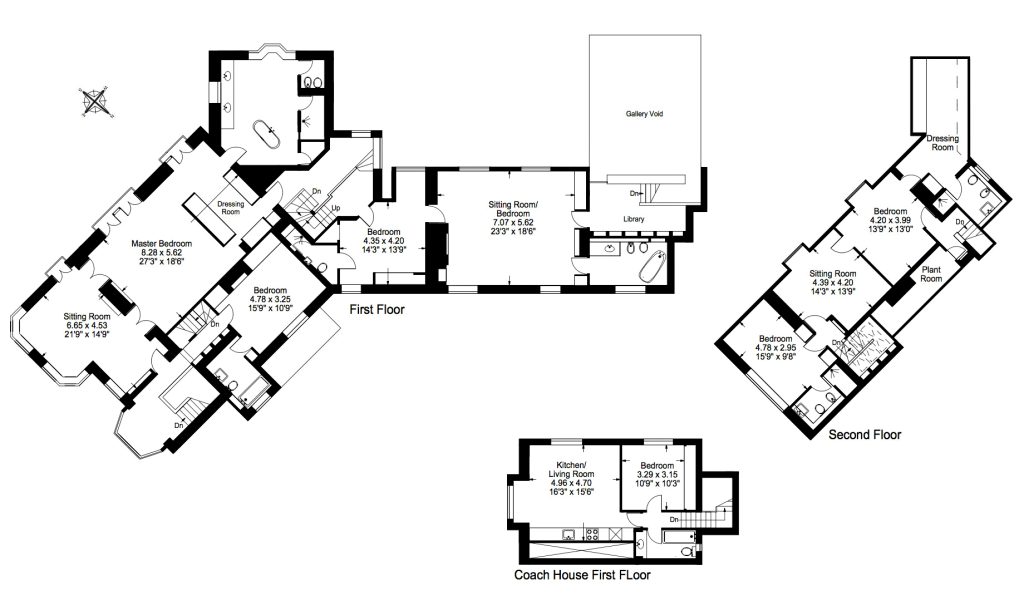 Floor Plans - John Lennon's Former Kenwood Home - Weybridge, Surrey, England, UK