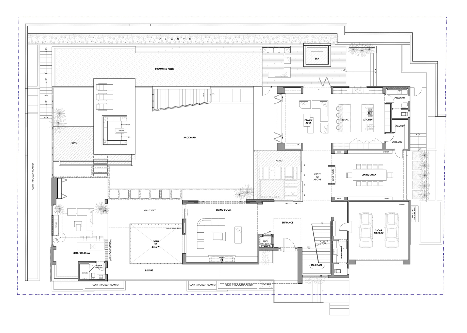 Floor Plans – Sunset Strip Modern – 1307 Sierra Alta Way, Los Angeles, CA, USA
