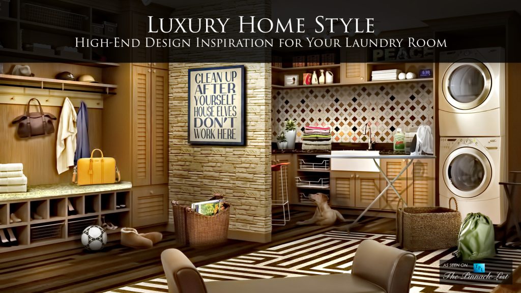 Stunning High End Laundry Room Fit Outs For Luxury Apartments image