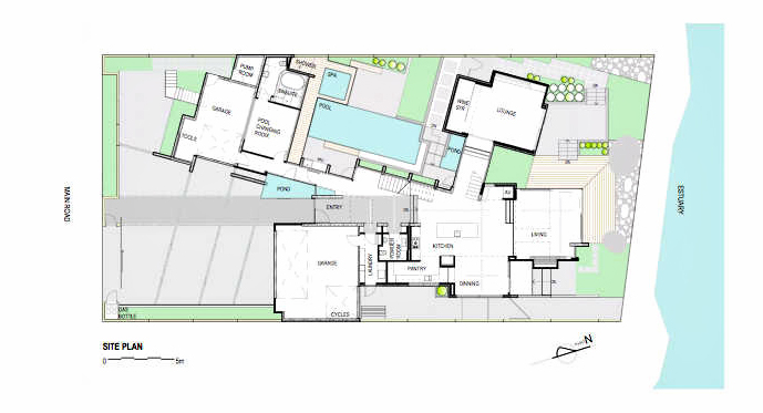 Floor Plans - Redcliffs Estuary Luxury Residence - Christchurch, New Zealand