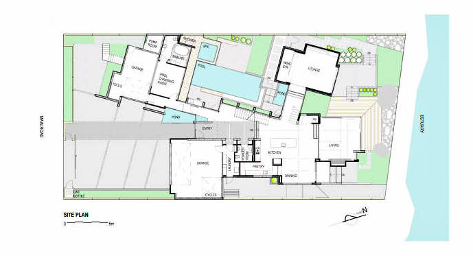 Floor Plans – Redcliffs Estuary Luxury Residence – Christchurch, New Zealand