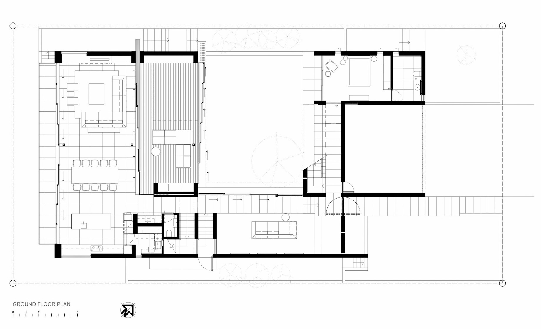 Ground Floor Plan – Pearl Bay Residence – Yzerfontein, Western Cape, South Africa