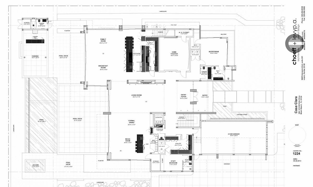 Floor Plans – Casa Clara Residence – 212 W Dilido Dr, Miami Beach, FL, USA