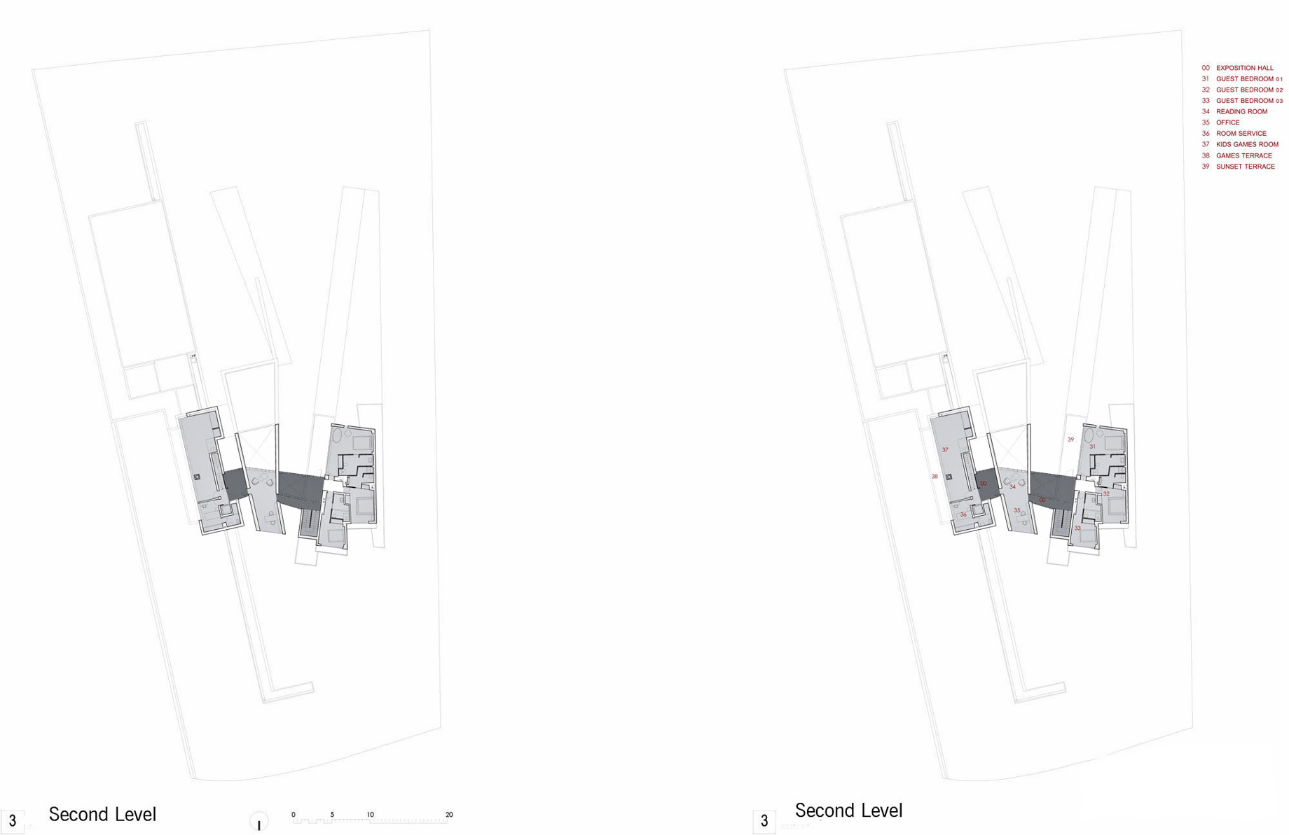 Floor Plans – House H Luxury Residence – Madrid, Spain