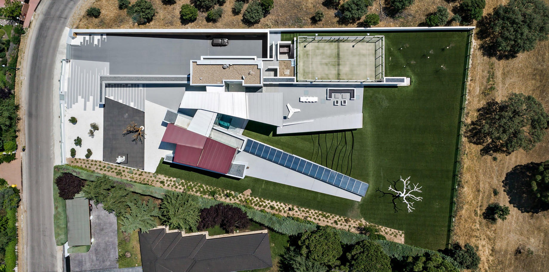 Aerial - House H Luxury Residence - Madrid, Spain