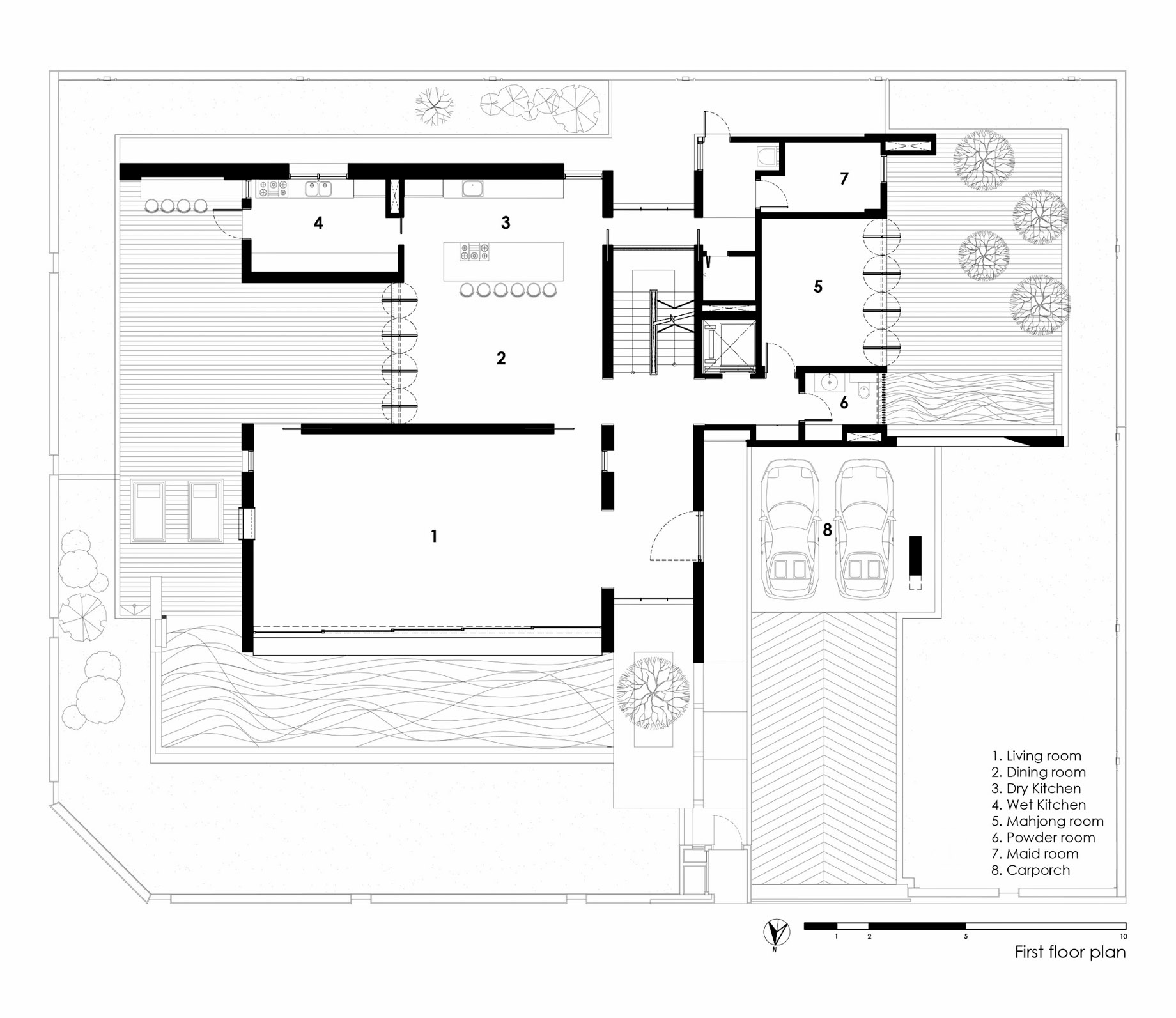 First Floor Plan - Mimosa Road Luxury Residence - 6 Mimosa Road, Singapore