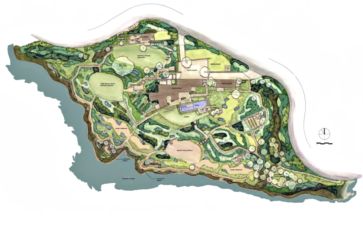 Site Plan - Altamira Residence - 3 Yacht Harbor Dr, Rancho Palos Verdes, CA, USA