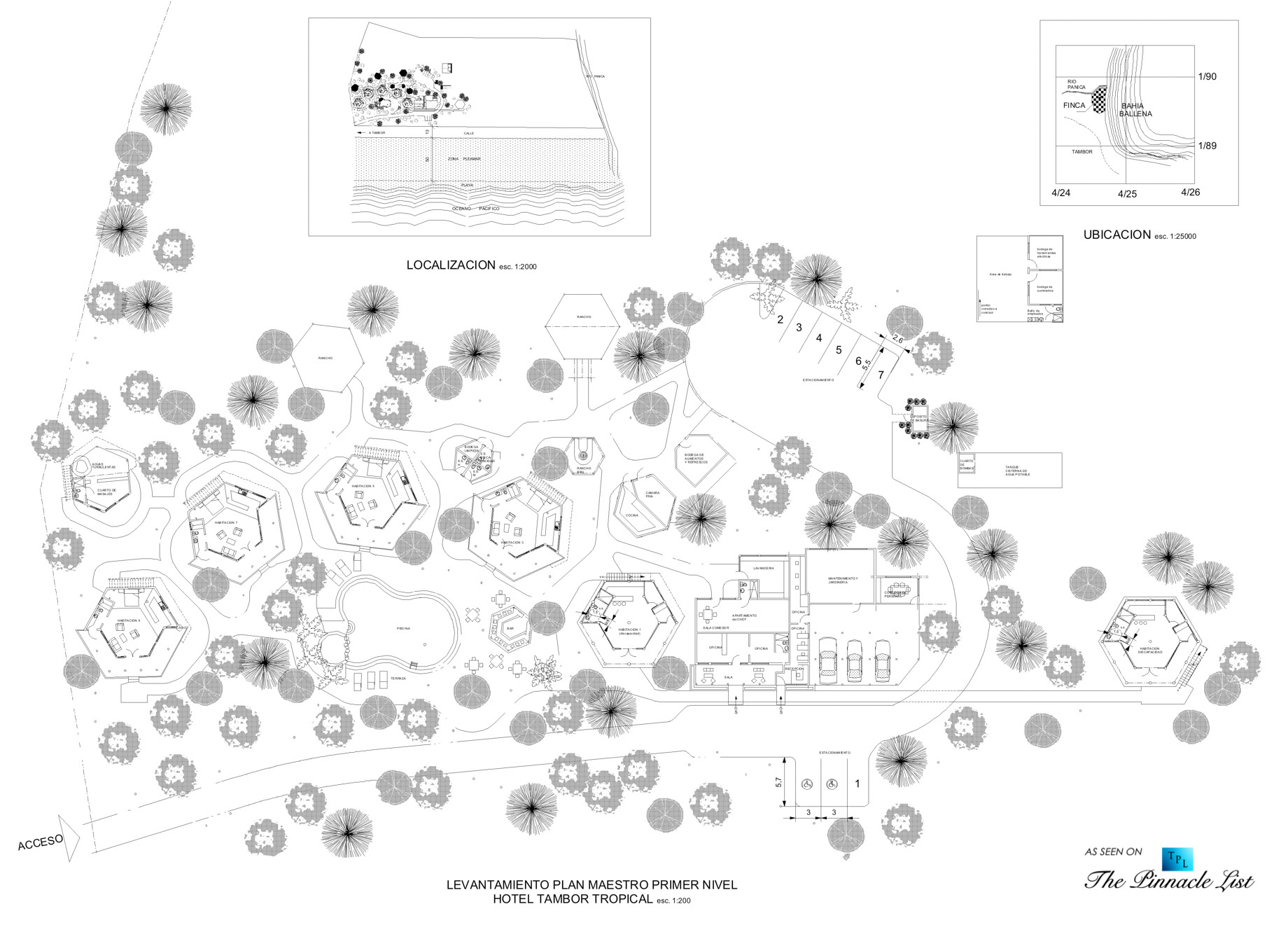 Site Plan - Tambor Tropical Beach Resort - Tambor, Puntarenas, Costa Rica