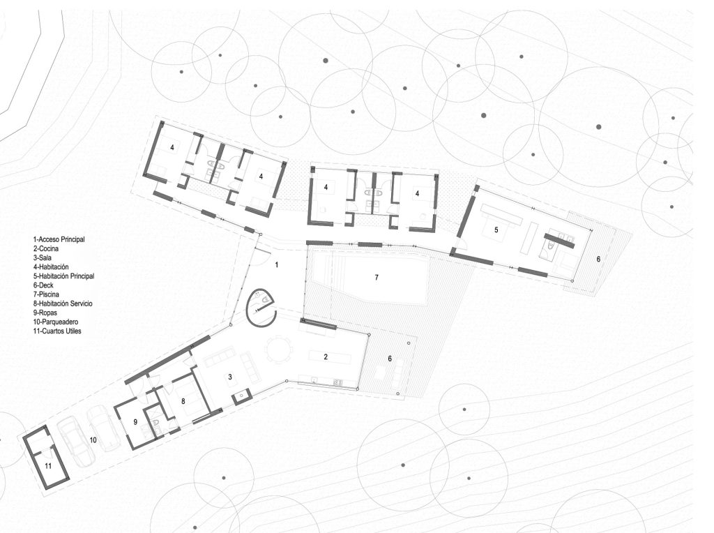 Floor Plans - Gozu House Luxury Residence - El Retiro, Antioquia, Colombia