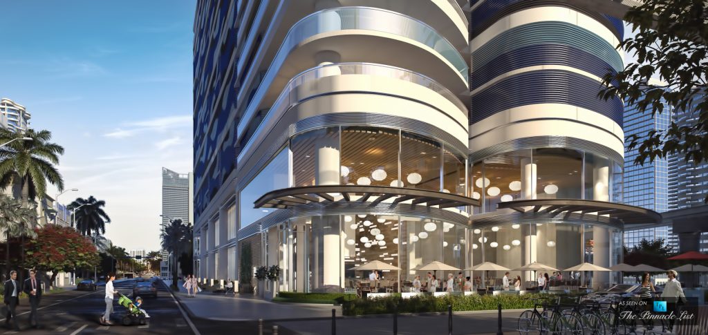 Illustration of Luxury Residential Textured High-Rise Developments