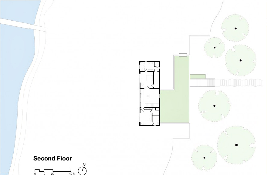 Ground Floor Plan - Shore House Luxury Residence - Sag Harbor, NY, USA