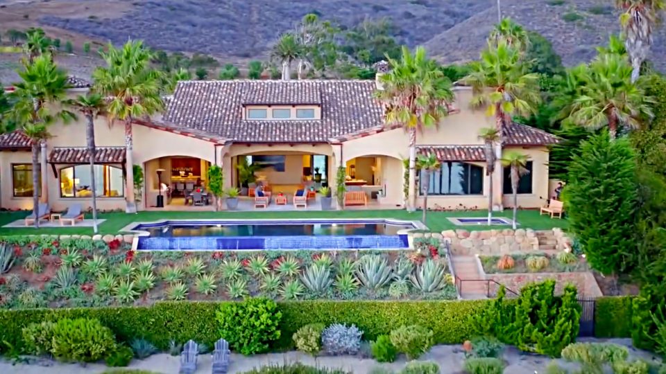Aerial Marisol Spanish Estate 11768 Ellice St, Malibu, CA, USA