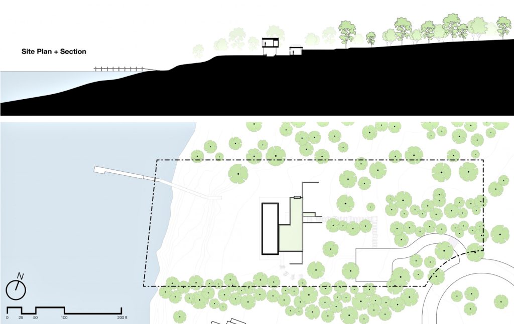 Site Plan - Shore House Luxury Residence - Sag Harbor, NY, USA