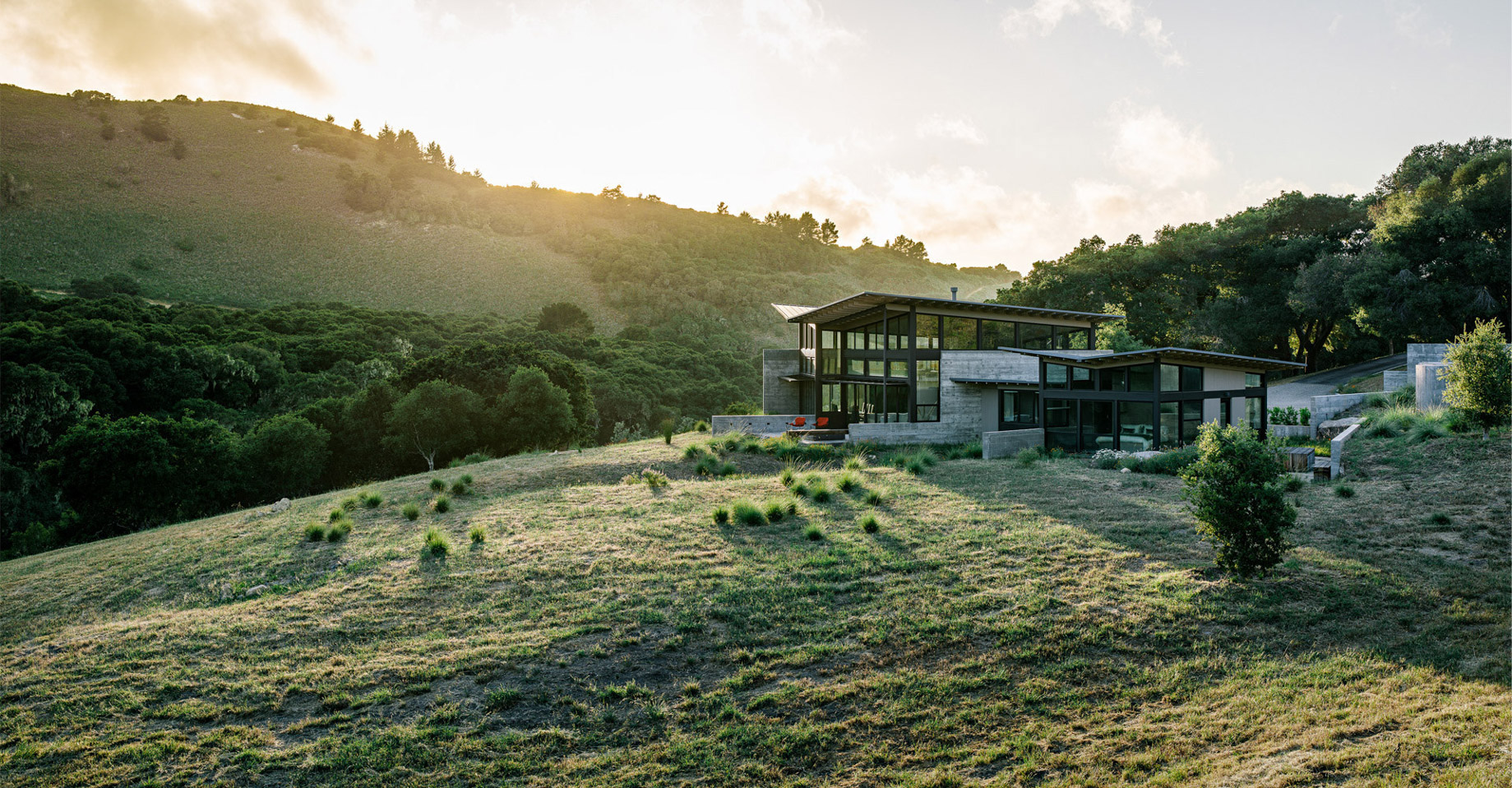 Pano - Butterfly House - Santa Lucia Preserve, Carmel, CA, USA