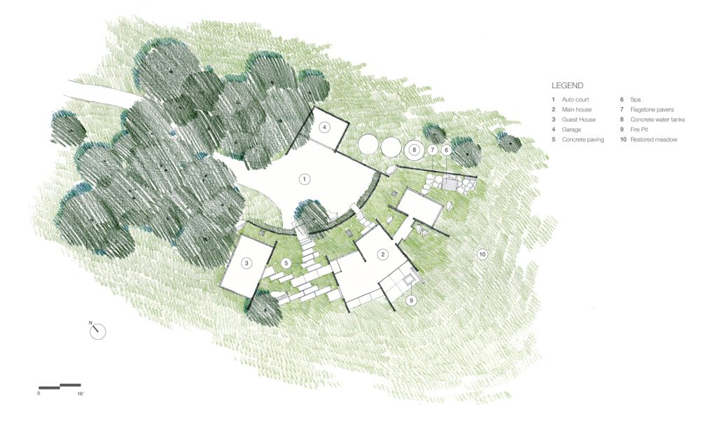 Site Plan - Butterfly House - Santa Lucia Preserve, Carmel, CA, USA