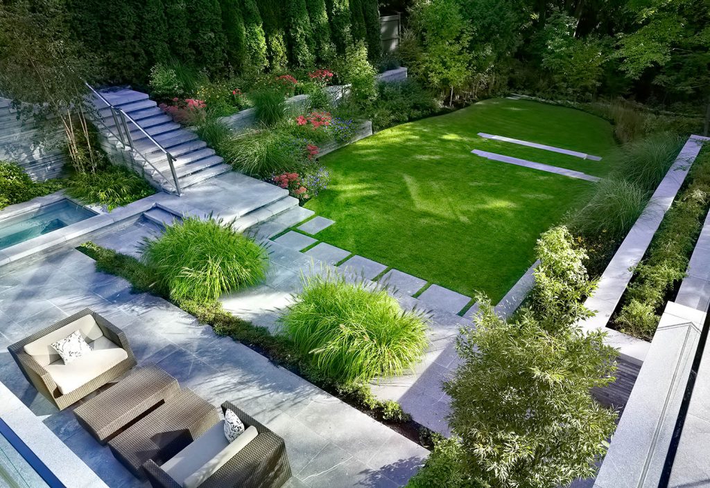Stone Luxury Residence Forest Hill, Large Landscaping Stepping Stones Toronto Canada