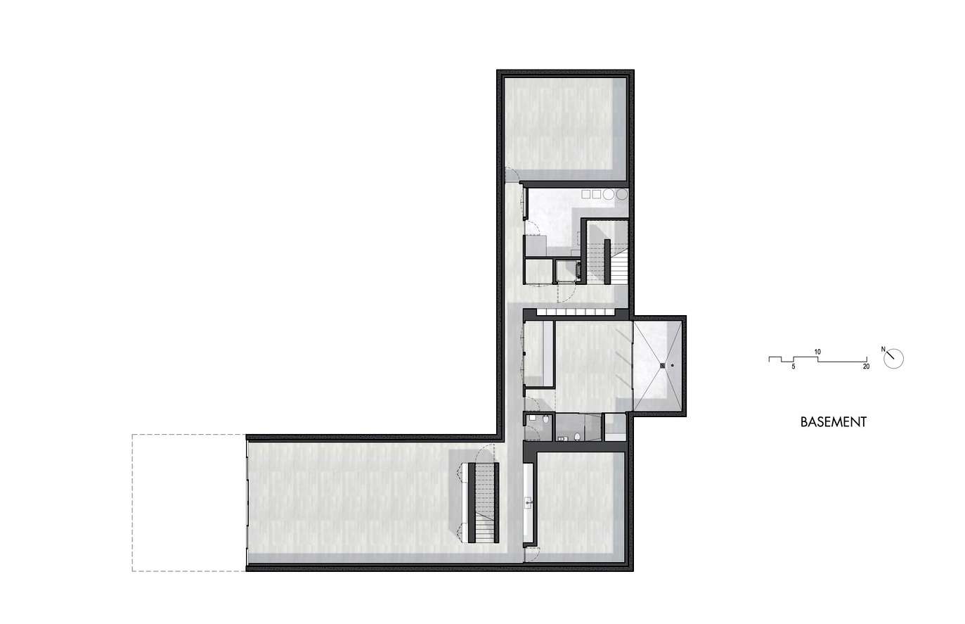 Basement Floor Plan - Oz House Luxury Residence - Ridge View Dr, Atherton, CA, USA