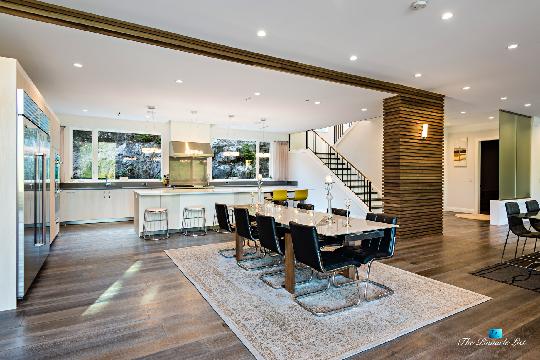 1083 Uplands Dr, Anmore, BC, Canada - Dining Room and Kitchen - Luxury Real Estate - Greater Vancouver West Coast Modern Home