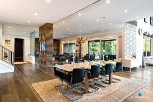 1083 Uplands Dr, Anmore, BC, Canada - Dining and Family Room - Luxury Real Estate - Greater Vancouver West Coast Modern Home