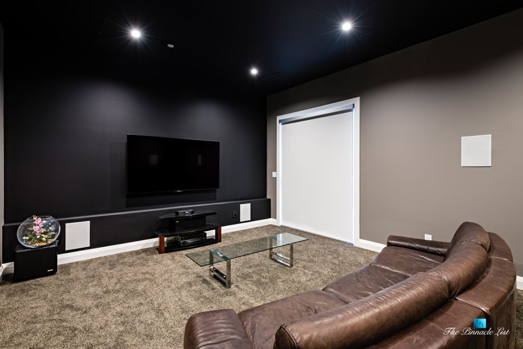 1083 Uplands Dr, Anmore, BC, Canada - Private Theatre Room - Luxury Real Estate - Greater Vancouver West Coast Modern Home