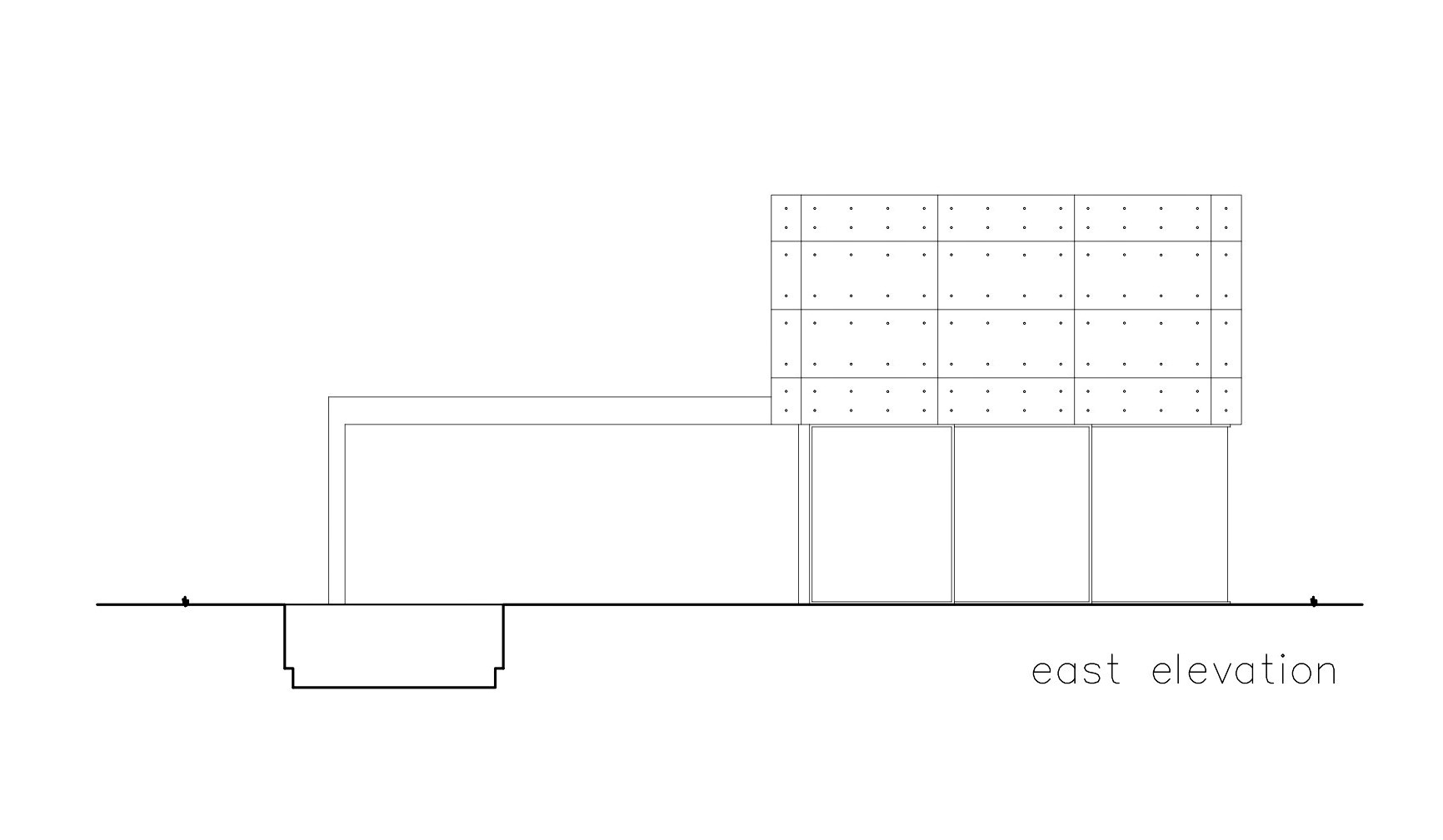 East Elevation - S House Luxury Residence - Herzliya, Tel Aviv, Israel