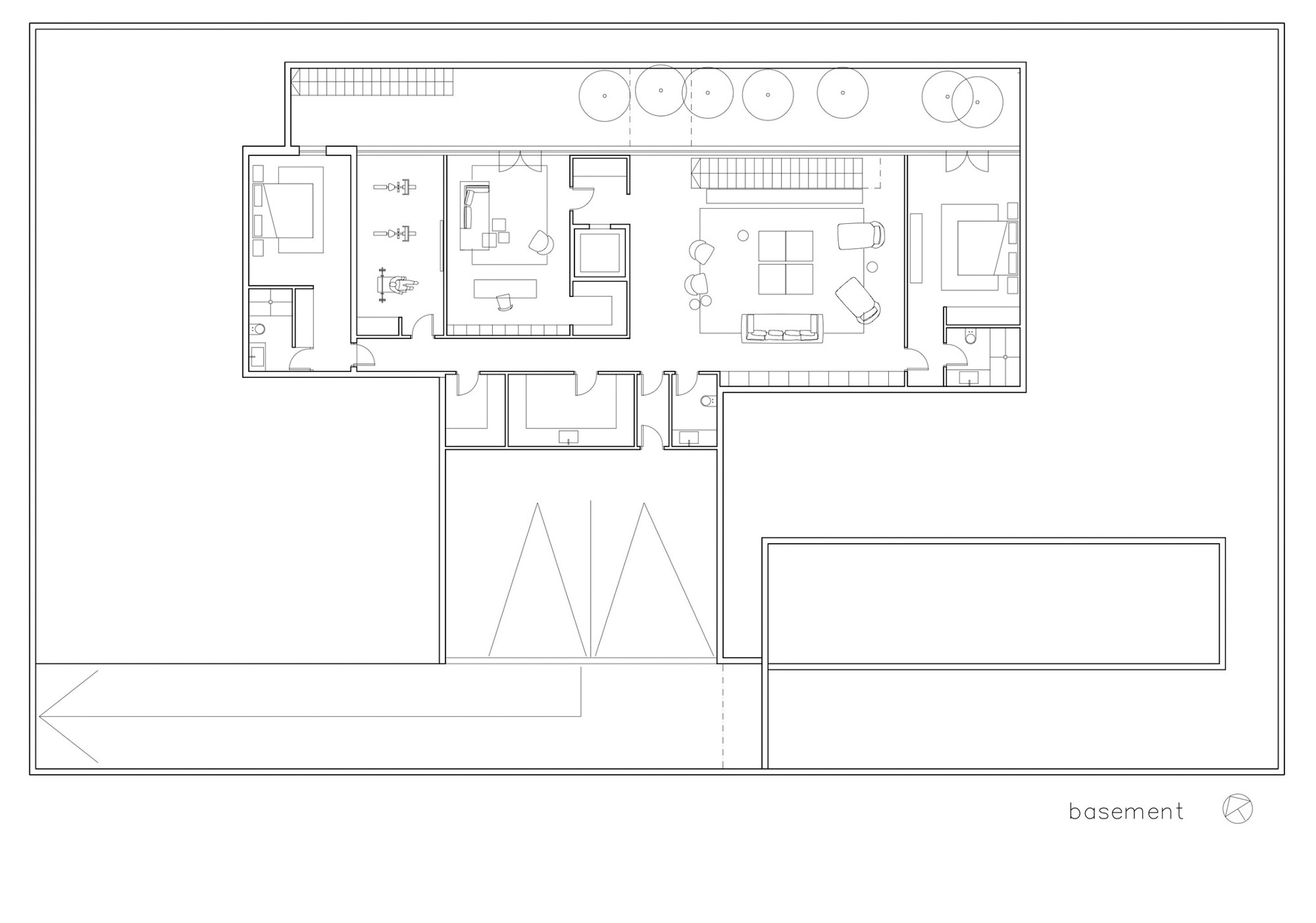 Basement Floor Plan – S House Luxury Residence – Herzliya, Tel Aviv, Israel