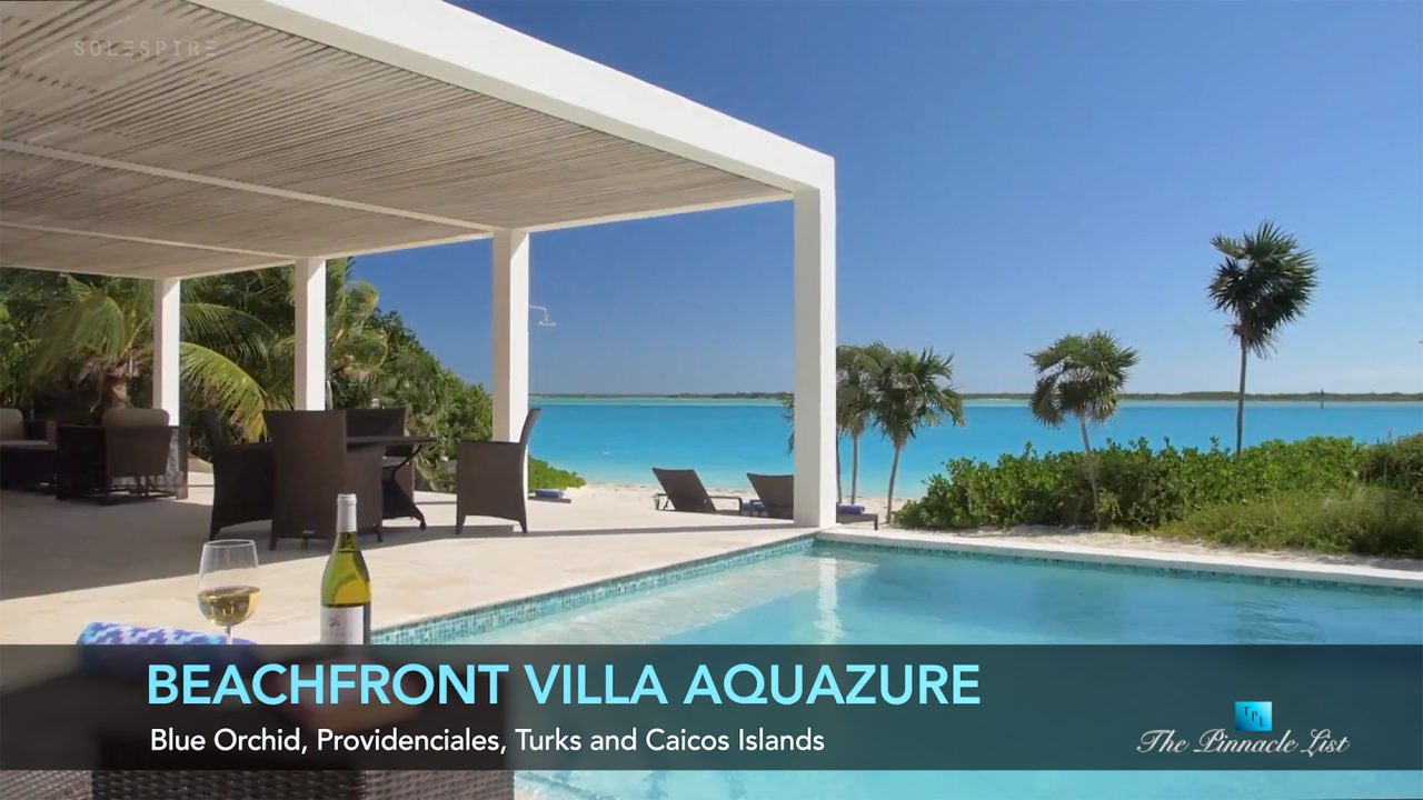 Beachfront Villa Aquazure - Blue Orchid, Providenciales, Turks and Caicos Islands - Luxury Real Estate - Video